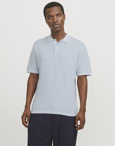 Jack & Jones - JJGeorge Knit Polo - Chambray Blue 